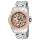 Men's Invicta 16128 Specialty Mechanical Multifunction Dial Link Watch - Silver/rose Gold