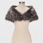 Estee & Lilly Women's Faux Fur Shrug - Estee &