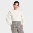 Women's Crewneck Pullover Sweater - Who What Wear Cream
