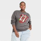 Women's The Rolling Stones Plus Size Holiday Graphic Sweatshirt - Gray