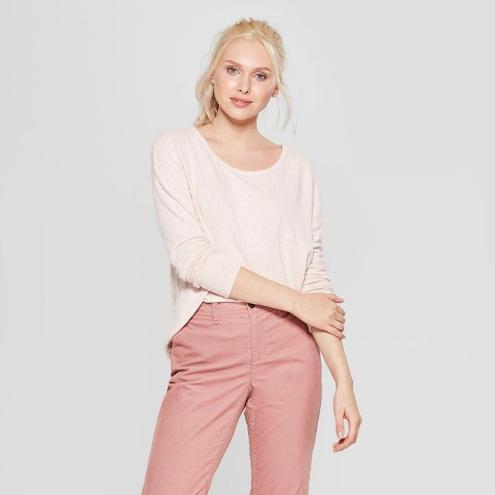 Women's Long Sleeve Cozy Knit Top - A New Day