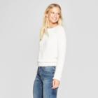 Women's Long Sleeve Eyelash Pullover Sweater - 3hearts (juniors') Ivory