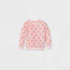 Girls' Printed Sherpa Pullover - Cat & Jack Pink