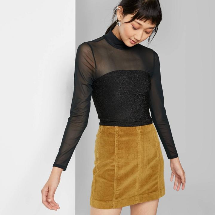 Women's Sparkle Tube Top - Wild Fable Black