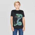 Petiteboys' Snake Short Sleeve Athletic Graphic T-shirt - Cat & Jack Black M, Boy's,