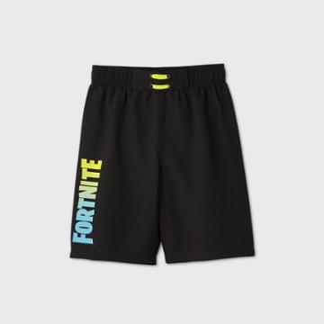 Boys' Fortnite Swim Trunks - Black