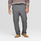 Men's Big & Tall Clip Belt Performance Tapered Pants - Goodfellow & Co Zodiac Night