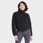 Women's Cozy Cowl Neck Pullover Sweatshirt - All In Motion Black
