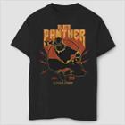 Boys' Marvel Lightning Black Panther Short Sleeve T-shirt - Black