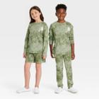 Kids' Long Sleeve T-shirt - Cat & Jack Army Green