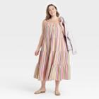 Women's Plus Size Sleeveless Tiered Dress - Universal Thread