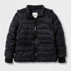 Toddler Boys' Adaptive Puffer Coat - Cat & Jack Black
