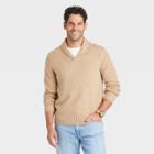 Men's Regular Fit Collared Pullover Sweater - Goodfellow & Co Dark Brown
