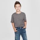 Target Boys' Stripe Short Sleeve T-shirt - Art Class Black