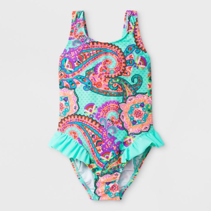 Malibu Dream Girl Girls' Genie Genius One Piece Swim Suit - 6,