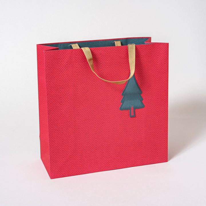 Bamboo Tree Gift Bag Red - Ig Design Group