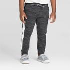 Toddler Boys' Athletic Jogger Pants - Cat & Jack Black 12m, Toddler Boy's