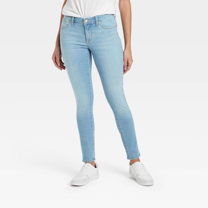 Women's Mid-rise Curvy Fit Skinny Jeans - Universal Thread
