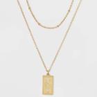 No Brand 14k Gold Dipped 'leo' Pendant Necklace - Gold