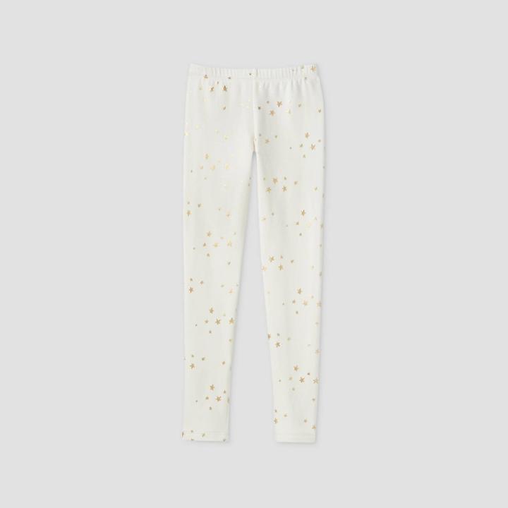 Girls' Stars Cozy Leggings - Cat & Jack Cream