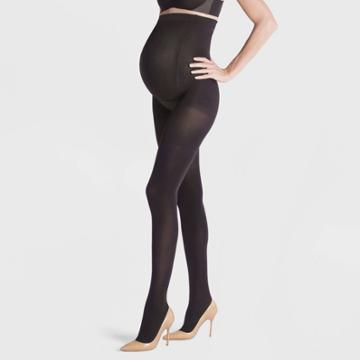 Assets By Spanx Women's Maternity Terrific Tights - Black