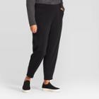 Women's Plus Size Mid-rise Full Length Jogger Pants - Prologue Black X