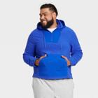 Men's Big & Tall Fleece Pullover Sweatshirt - All In Motion Cobalt Xxxl, Blue