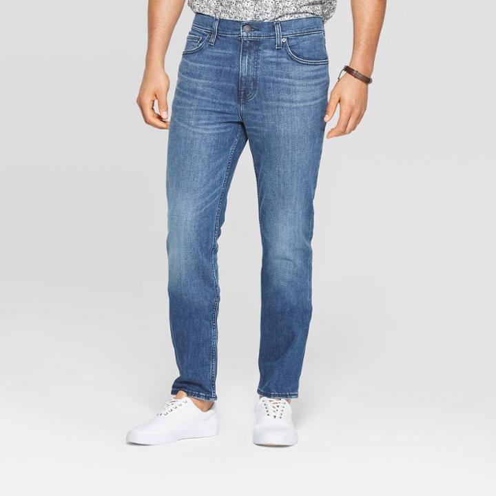 Target Men's 34 Slim Fit Jeans - Goodfellow & Co Medium Denim Wash
