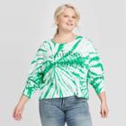 Women's Whiskey Business Plus Size Long Sleeve T-shirt - Grayson Threads Green 1x, Women's, Size: