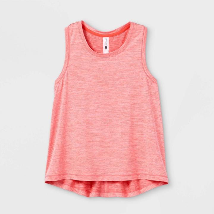 Girls' Crop Tank Top - All In Motion Coral