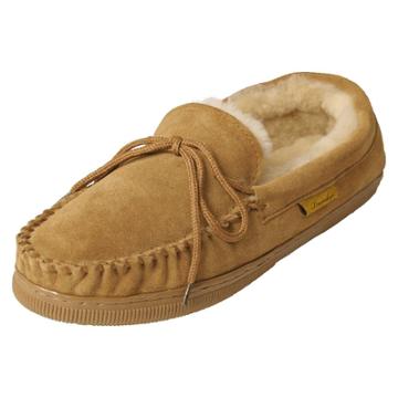 Men's Brumby Suede Moccasin Slippers - Chestnut (brown)