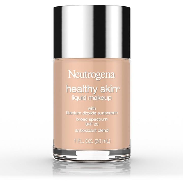 Neutrogena Healthy Skin Liquid Makeup Foundation Broad Spectrum Spf 20 100 Natural Tan -1oz, Adult Unisex