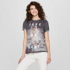Women's Short Sleeve Take Me Home Graphic T-shirt - Mighty Fine (juniors') Gray
