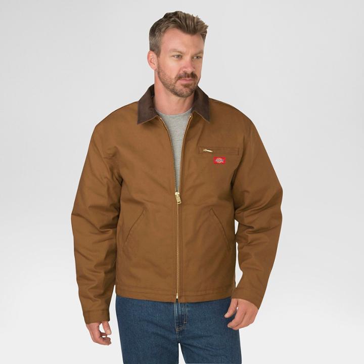 Dickies Men's Duck Blanket Lined Jacket Big & Tall Brown Duck Xl Tall,