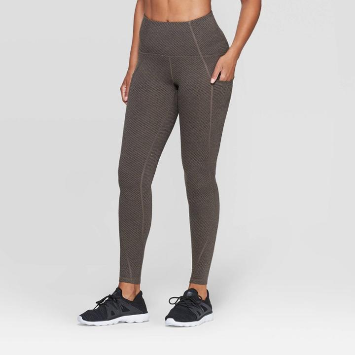 Women's Urban Jacquard High-waisted Leggings 28.5 - C9 Champion Light Brown M,