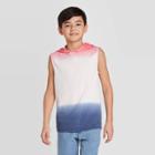 Boys' Americana Dip Dye Tank Top - Cat & Jack Red/white/navy Xs, Boy's, Multicolored Red Blue