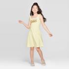 Girls' Graphic Square Neck Tank Dress - Art Class Xs,