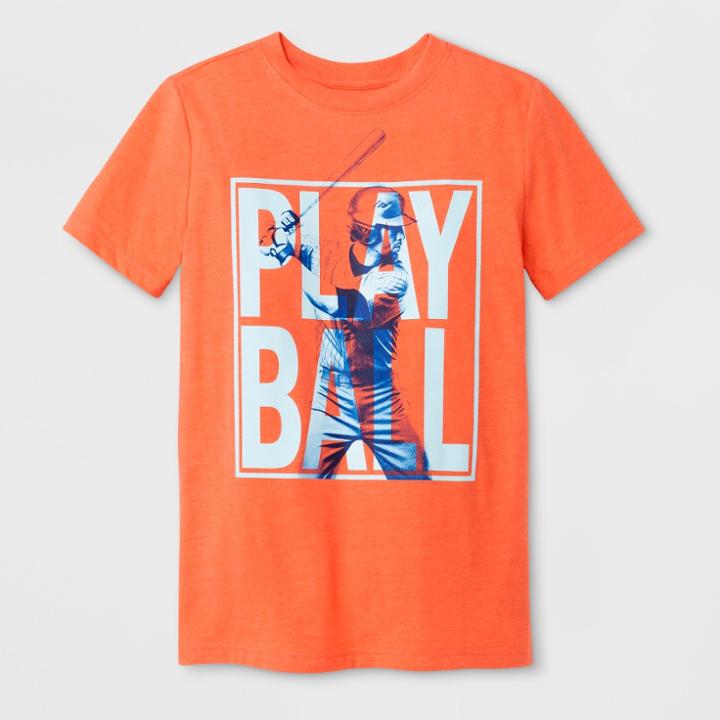 Boys' Short Sleeve T-shirt - Cat & Jack Orange