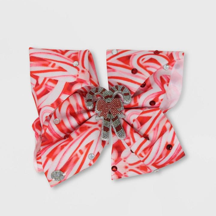 Girls' Jojo Siwa Candy Cane Bow Hair Clip