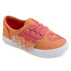 Toddler Girls' Mel Flamingo Lace Up Canvas Sneakers Cat & Jack - Coral