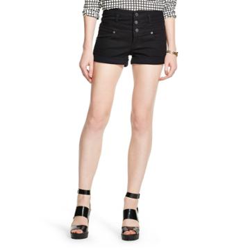 Mossimo Women's High Rise Jean Short Black