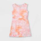 Toddler Girls' Rib Tank Dress - Art Class Pink/orange