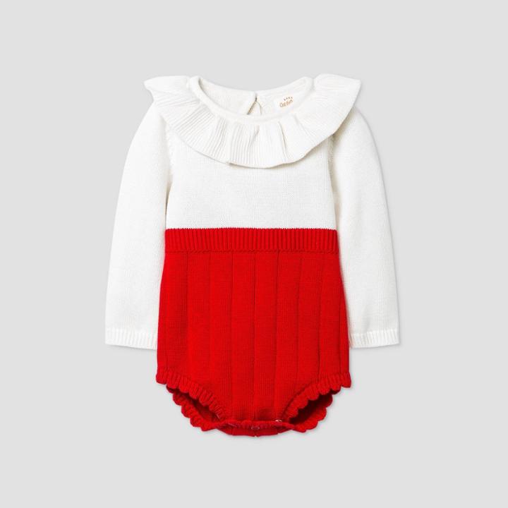 Baby Girls' Ruffle Romper - Cat & Jack Red