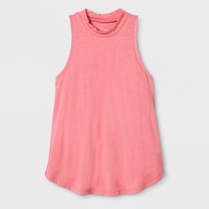 Girls' High Neck Tank Top - Art Class Pink