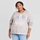 Women's Nasa Plus Size Graphic Sweatshirt - Gray
