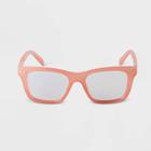 Women's Angular Blue Light Filtering Reading Glasses - A New Day Peach