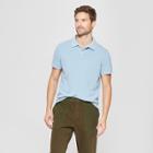 Men's Standard Fit Short Sleeve Loring Polo T-shirt - Goodfellow & Co Windstorm Blue