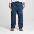 Dickies Men's Big & Tall Relaxed Straight Fit Double Knee Denim Carpenter Jeans - Stone Washed