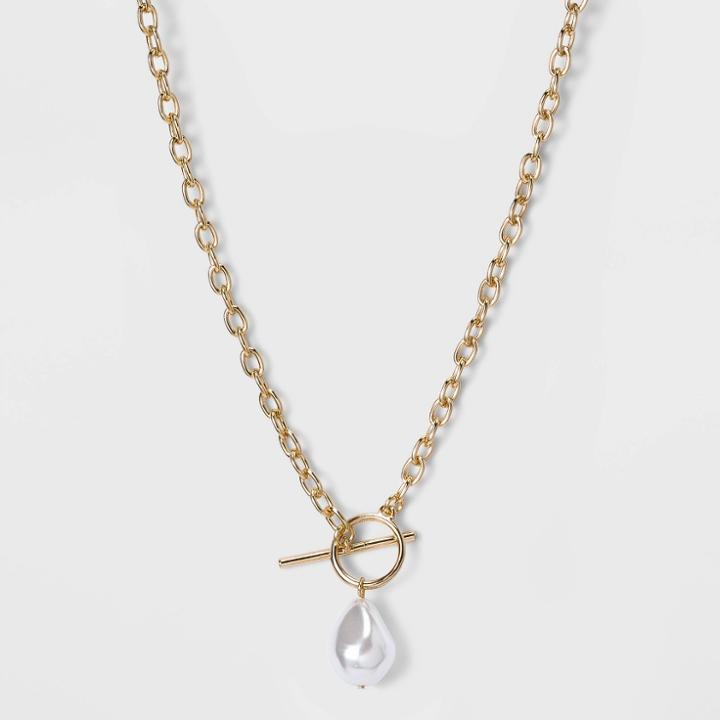 Sugarfix By Baublebar Pearl Pendant Necklace - Pearl, Women's, Beige