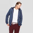 Men's Standard Fit Sherpa Lined Softshell Jacket - Goodfellow & Co Navy Heather